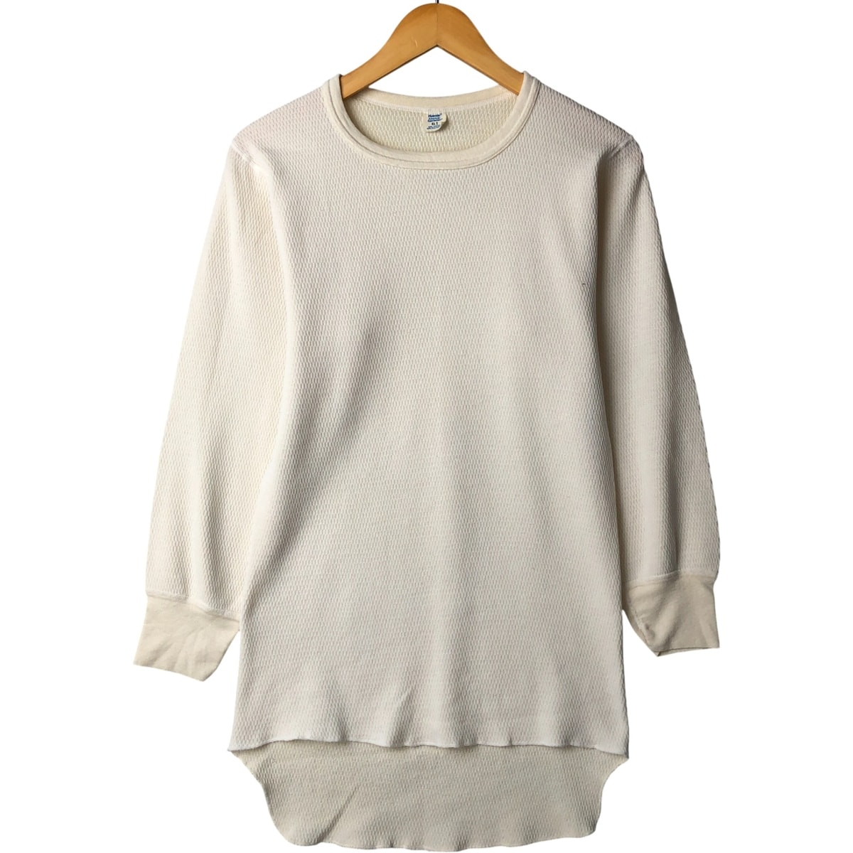 古着 ヘインズ Hanes 無地 サーマルロンT ハニカム USA製 メンズXL相当/eaa588357