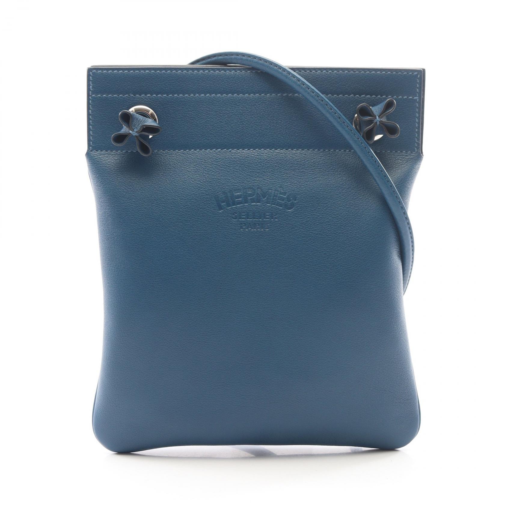 エルメス HERMES アリーヌ ミニ ショルダーバッグ バッグ レザー エバーカラー エバーカラー ブルードマルト D刻印(2019年製造) レディース ブルー系 【中古】