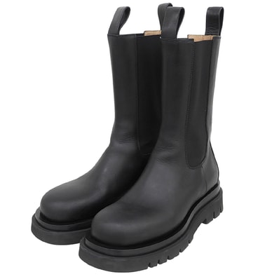 ボッテガヴェネタ 美品 LUG ラグ サイドゴアブーツ チェルシーブーツ シューズ レディース ブラック 37 37