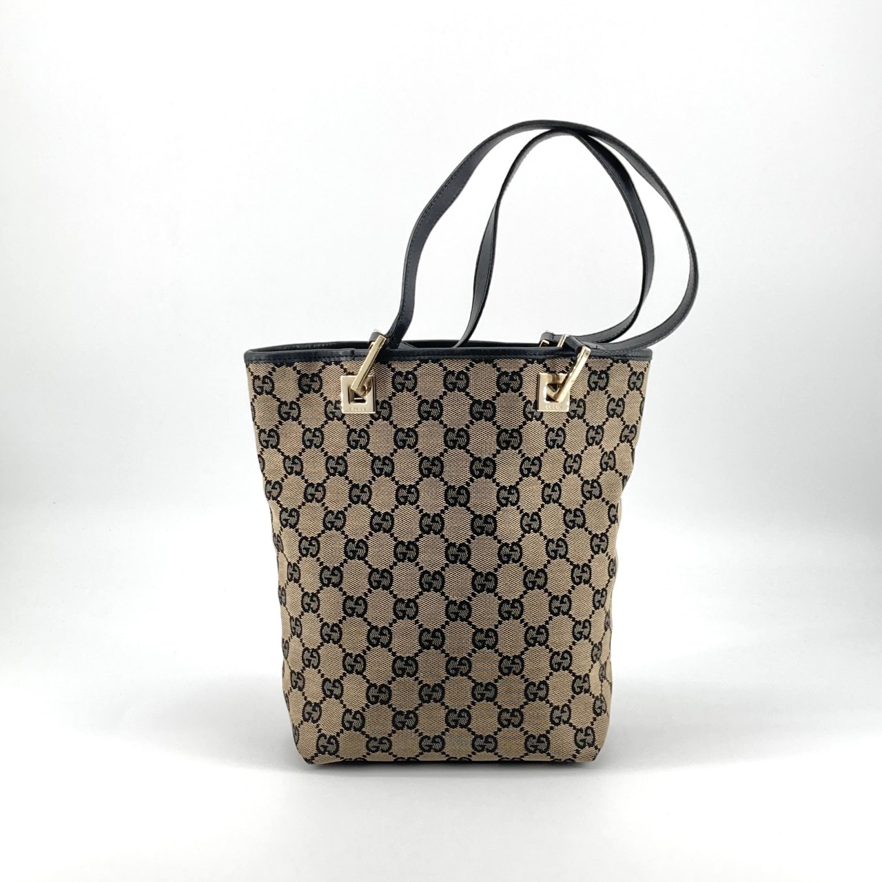 GUCCI(グッチ) GGキャンバス 002・1099 トートバッグ ベージュ×ブラウン