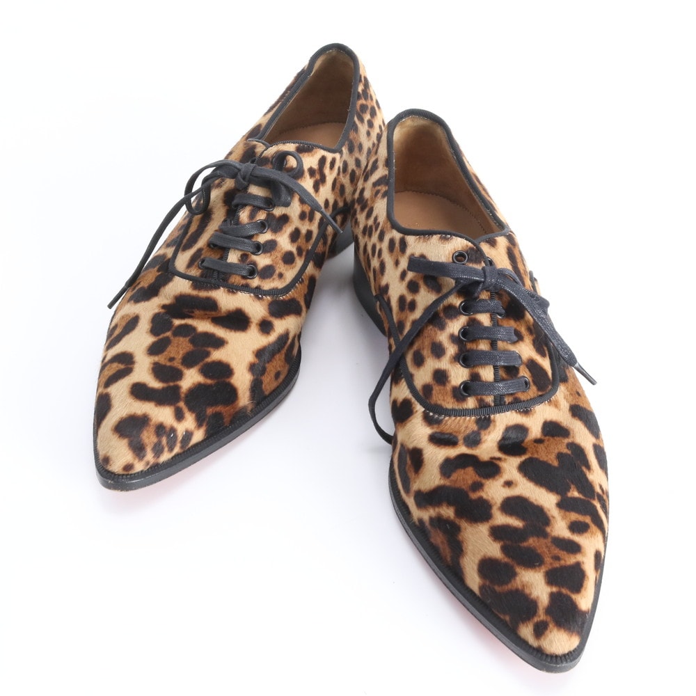 ■美品 クリスチャンルブタン レオパード 42 1/2 27.5cm