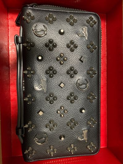Christian Louboutin Panettone Wallet XL Calf Empire "Black"