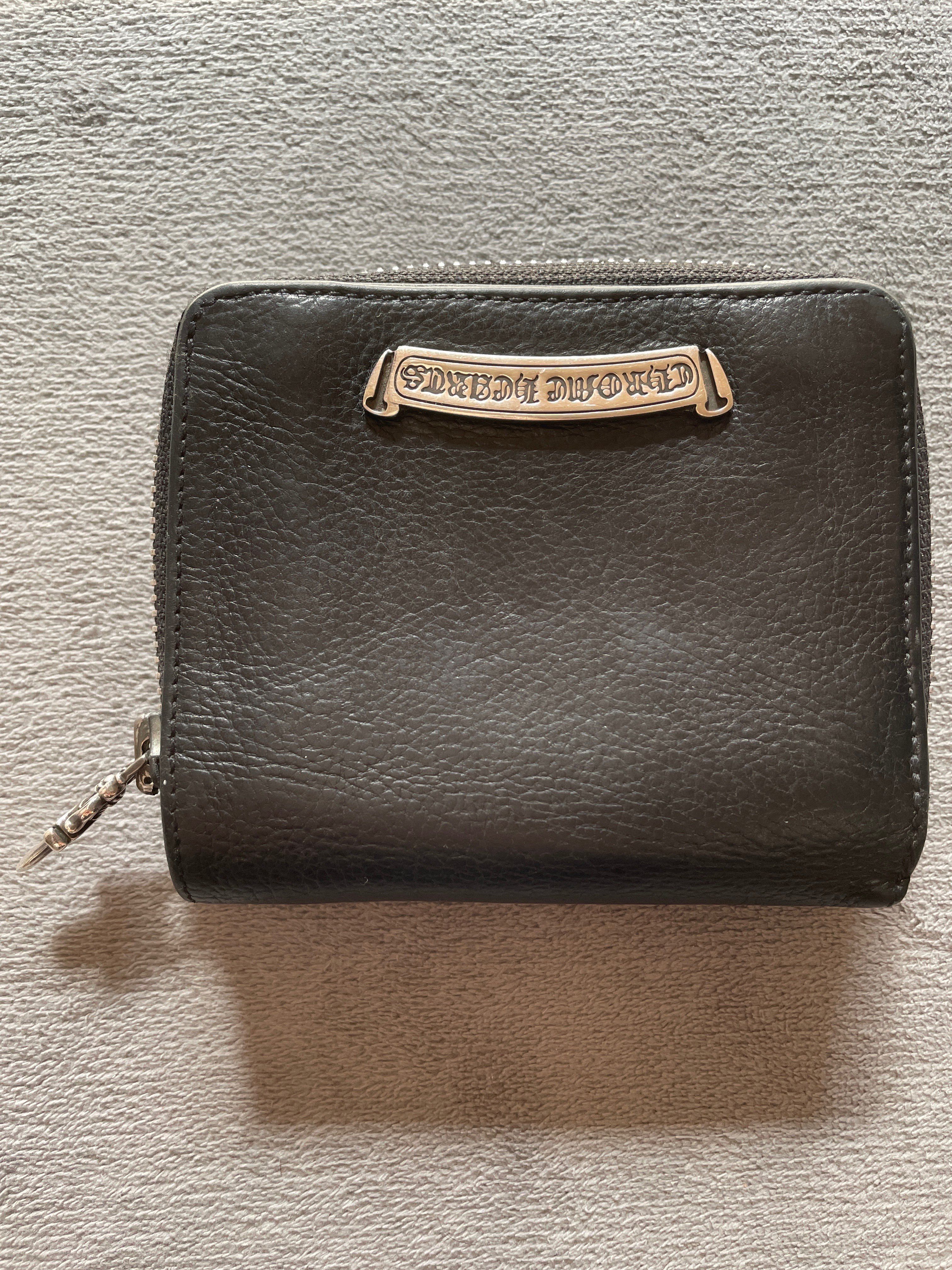 Chrome Hearts Square Zipville Wallet / Leather "Black"