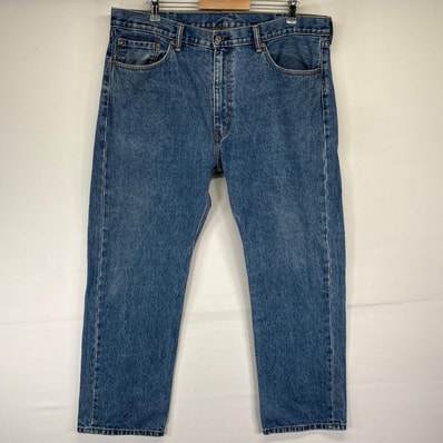 古着 リーバイス Levi's デニムパンツ 505 ストレート ジーンズ ジーパン 長ズボン 大きいサイズ 5ポケット w40 L30 ブルー メンズ