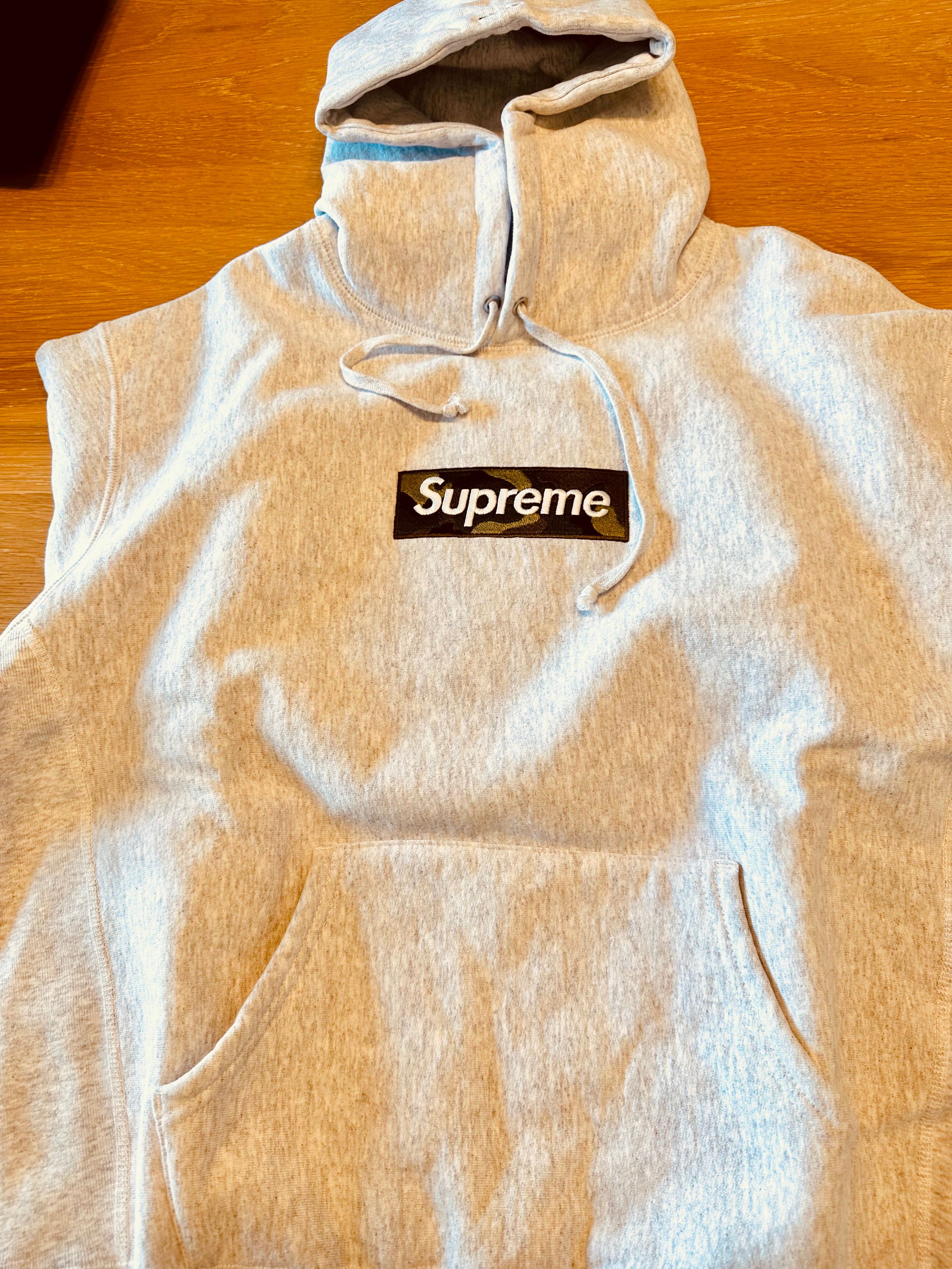 Supreme Box Logo Hooded Sweatshirt "Ash Grey" (23FW)