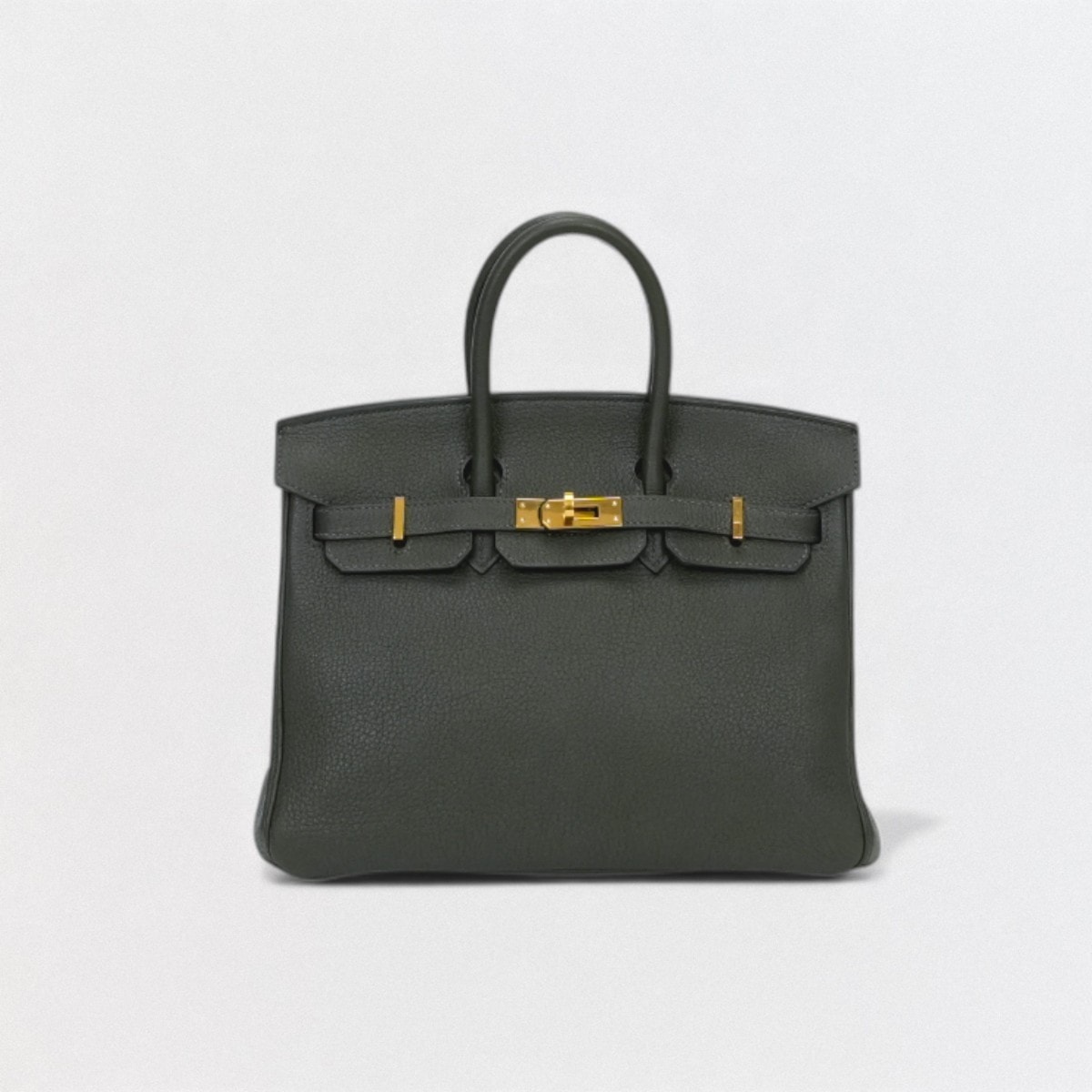 エルメス HERMES バーキン25 バーキン 25 バッグ トートバッグ トゴ ヴェールマキ Vertmaquis ダークグリーン Green 緑 ゴールド金具 ハンドバッグ