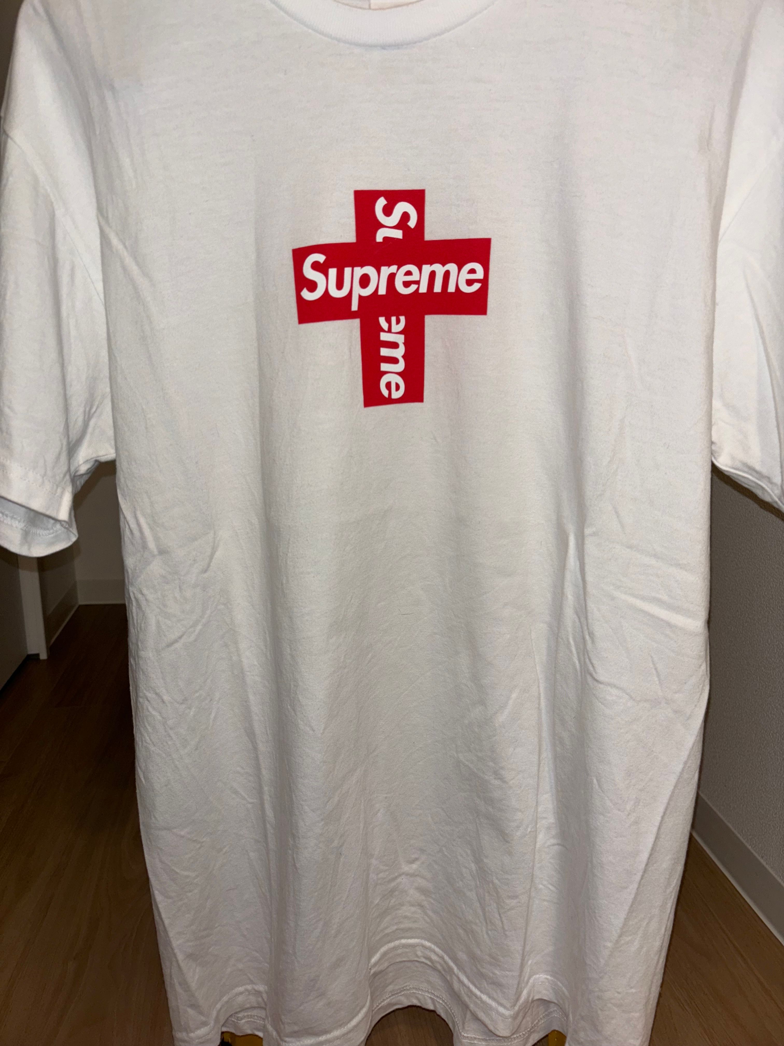 Supreme Cross Box Logo Tee "White"