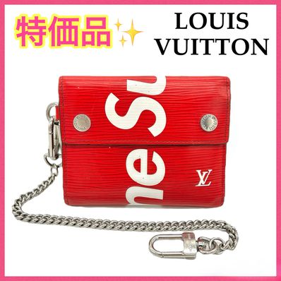 Louis Vuitton x Supreme Chain Wallet "Red"