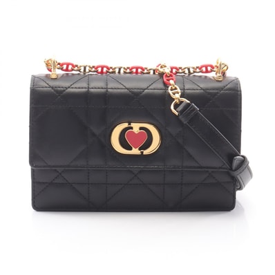 ディオール Dior MISS CARO ショルダーバッグ バッグ レザー レディース ブラック系 S5169UDAX 【中古】
