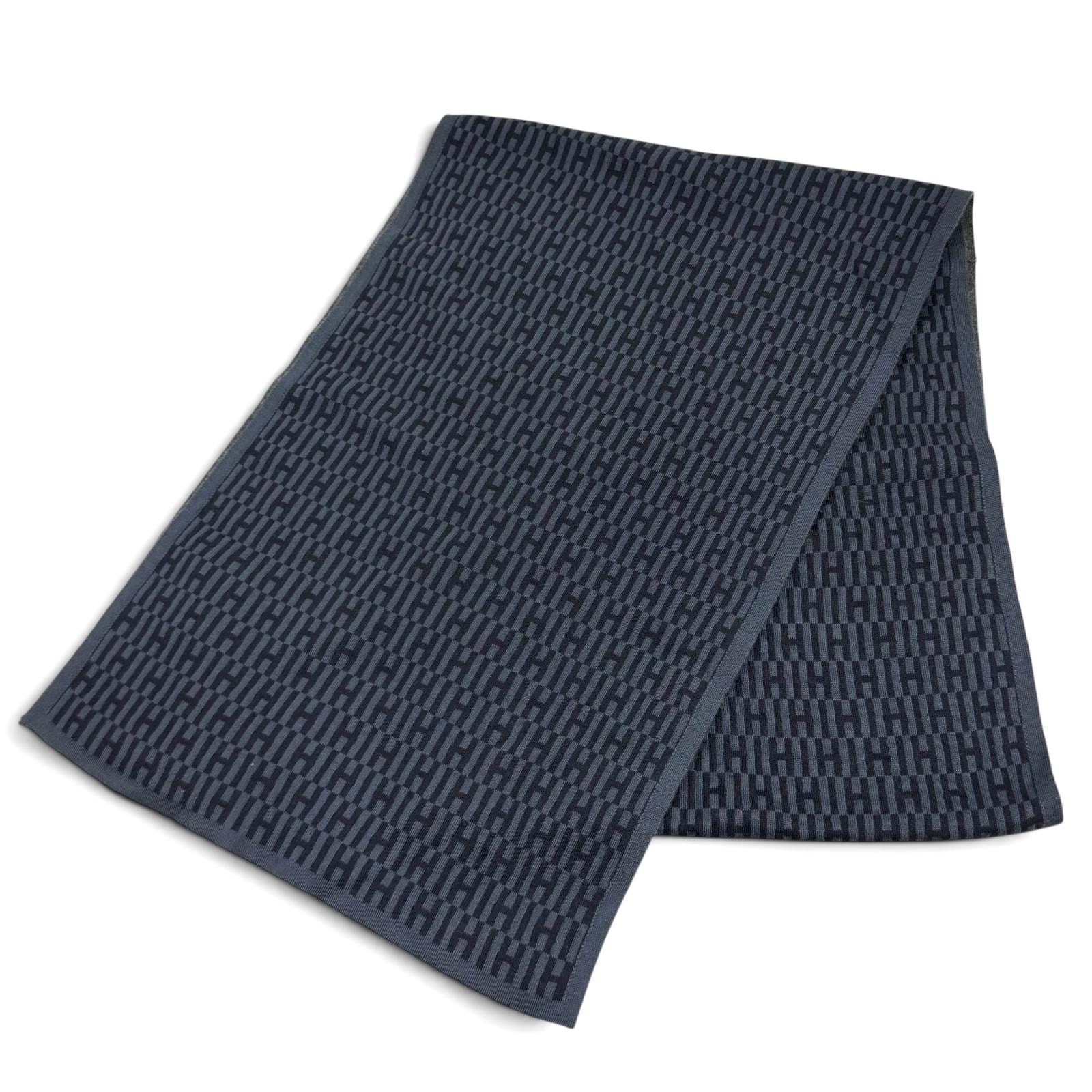 未使用品 エルメス マフラー ネイビー メンズ