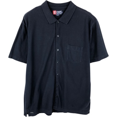 古着 ラルフローレン Ralph Lauren CHAPS チャップス 半袖 コットンシャツ ボックスシャツ メンズL相当/eaa654797