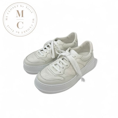 グッチ GUCCI スニーカー 靴 シューズ レザー ホワイト 白 GGエンボス インターロッキングG ロゴ