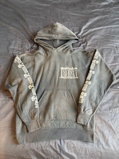 SAINT Mxxxxxx x Aries 23Aw Hoodie "Black"