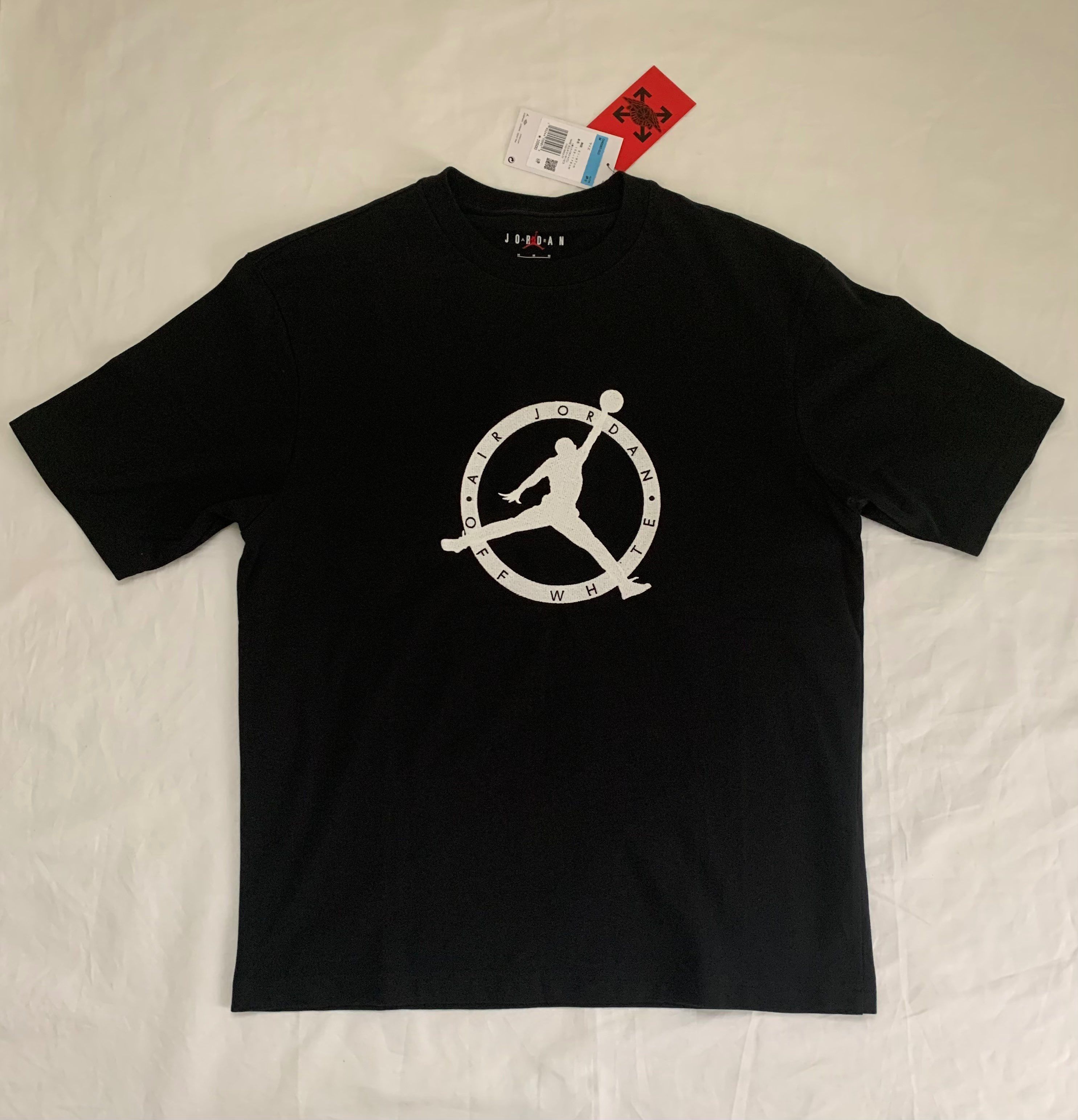 Air Jordan Off-WhiteTM️ Short Sleeve T-shrit "Black"