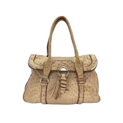セリーヌ CELINE ハンドバッグ オーストリッチ【中古】