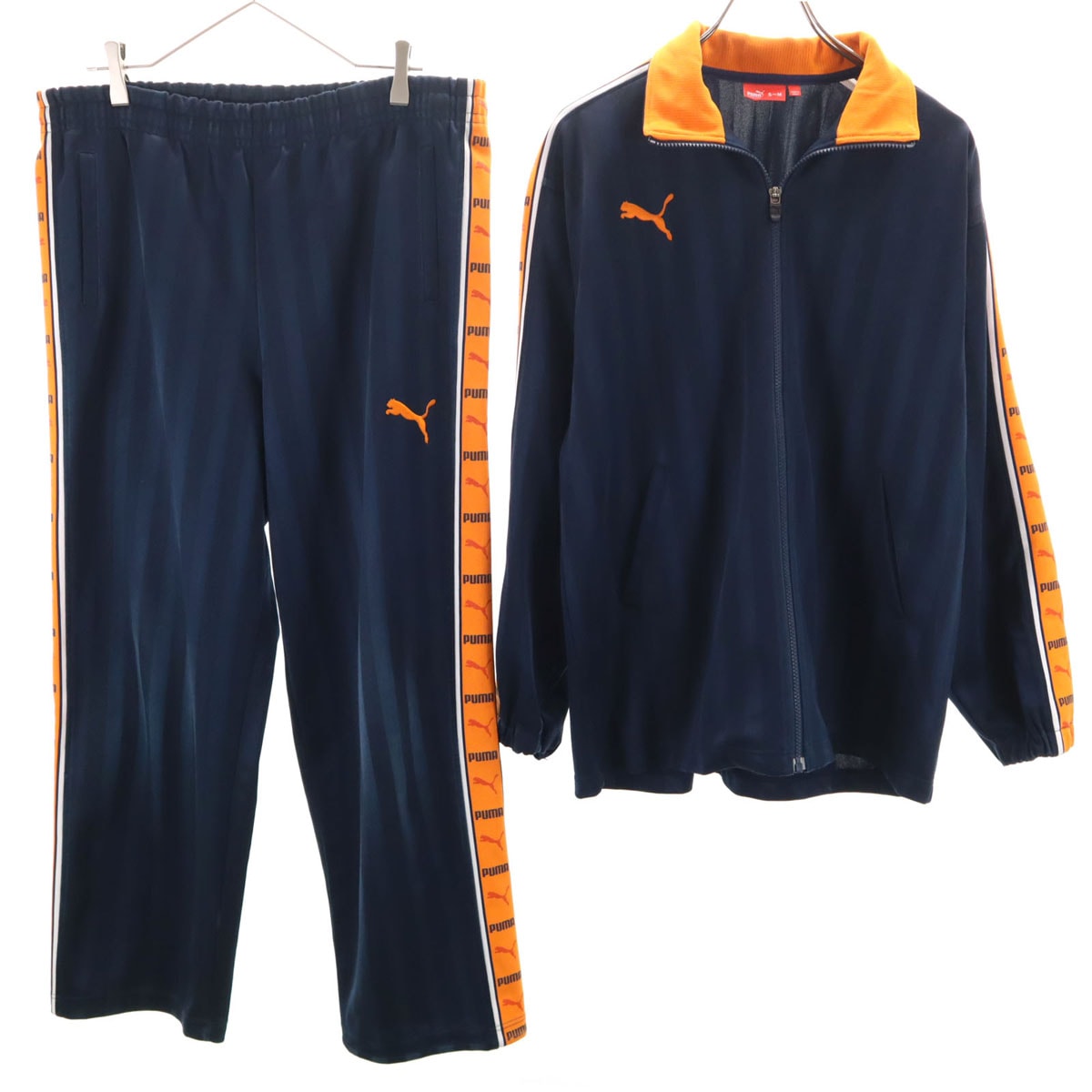 PUMA プーマ トラックジャケット 上下セットアップ S-M/M ネイビー ジャージ
