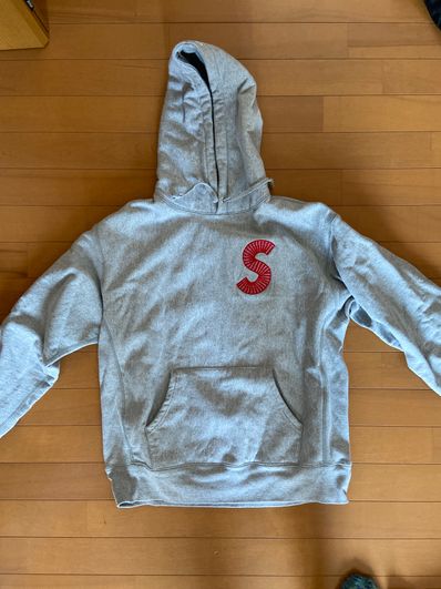 Supreme S Logo Hooded Sweatshirt "Heather Grey" (20FW)