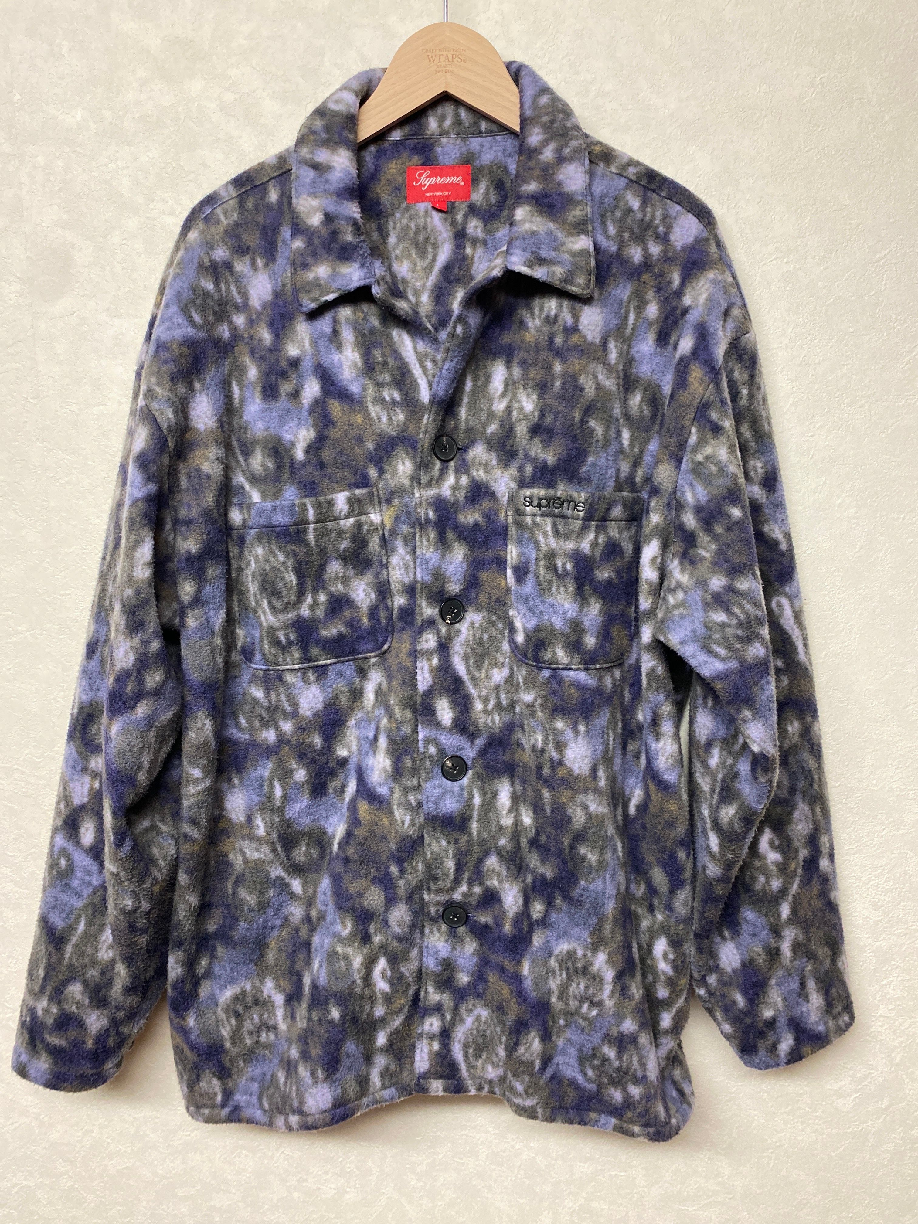 Supreme Paisley Fleece Shirt "Purple"
