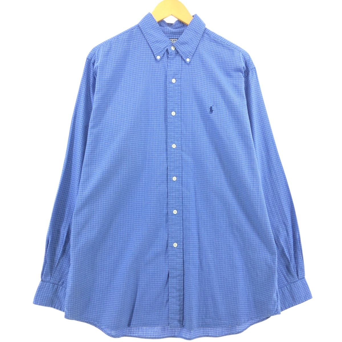 古着 ラルフローレン Ralph Lauren POLO by Ralph Lauren ELLINGTON 長袖 ボタンダウンチェックシャツ メンズL相当/eaa557738