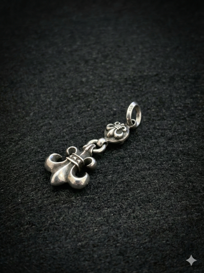 Chrome Hearts 1 Ball BS Flare Charm "Silver"
