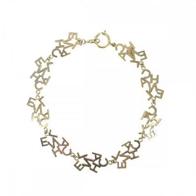 CHANEL シャネル ネックレス ロゴ ヴィンテージ アクセサリー GP ゴールド レディース 約44.7g【中古品】