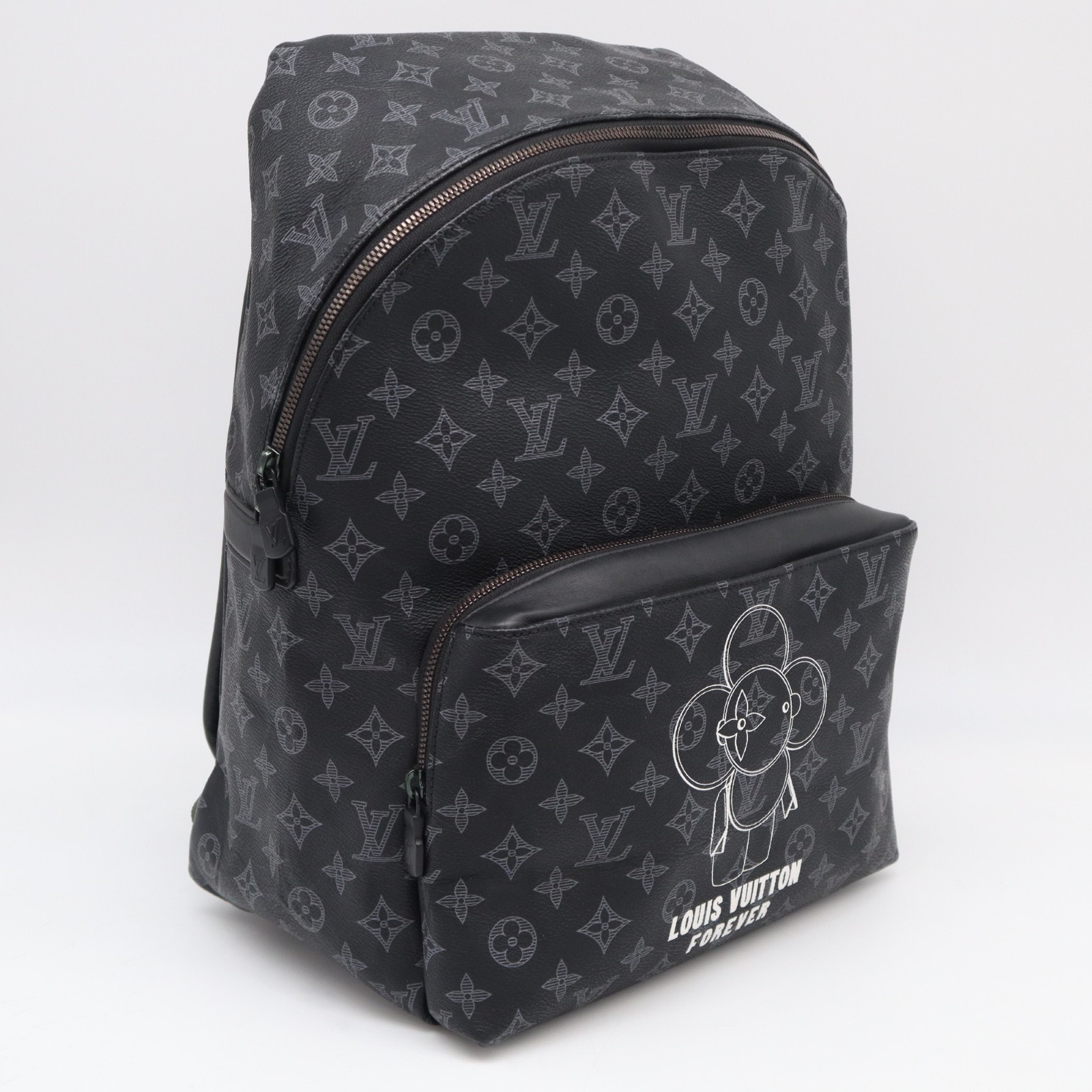 LOUIS VUITTON ルイ・ヴィトン モノグラム ヴィヴィエンヌ アポロ M43675 リュック・デイパック ブラック グレー ホワイト コーティングキャンバス レザー メンズ