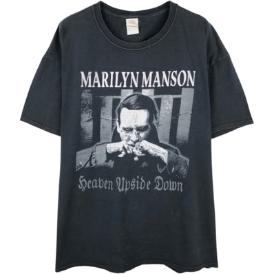 古着 フルーツオブザルーム FRUIT OF THE LOOM HD COTTON MARILYN MANSON マリリンマンソン バンドTシャツ バンT メンズXL相当/eaa658889