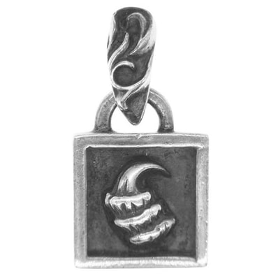 CHROME HEARTS クロムハーツ(原本無) ペンダントトップ FRAMED CROW フレームドクロウ チャーム ペンダントトップ シルバー系【中古】