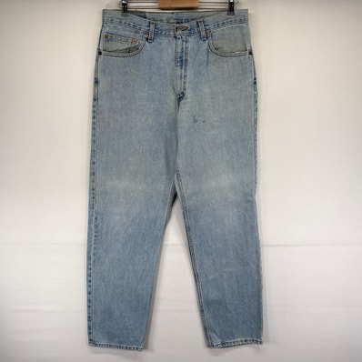 古着 00’s/00年代 リーバイス Levi's USA製 デニム パンツ 550 ジーパン テーパード バギー W36 L32 ブルー系 メンズ