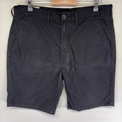 古着 リーバイス Levi's パンツ チノ ハーフ ショート ジッパーフライ ショーツ ワンポイントロゴ w36 ブラック系 メンズ