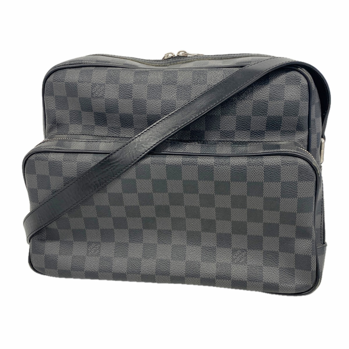 ★SALE【6ib1225】ルイヴィトン ショルダーバッグ ダミエ・グラフィット イオ N45252 ブラック グレー【中古】メンズ