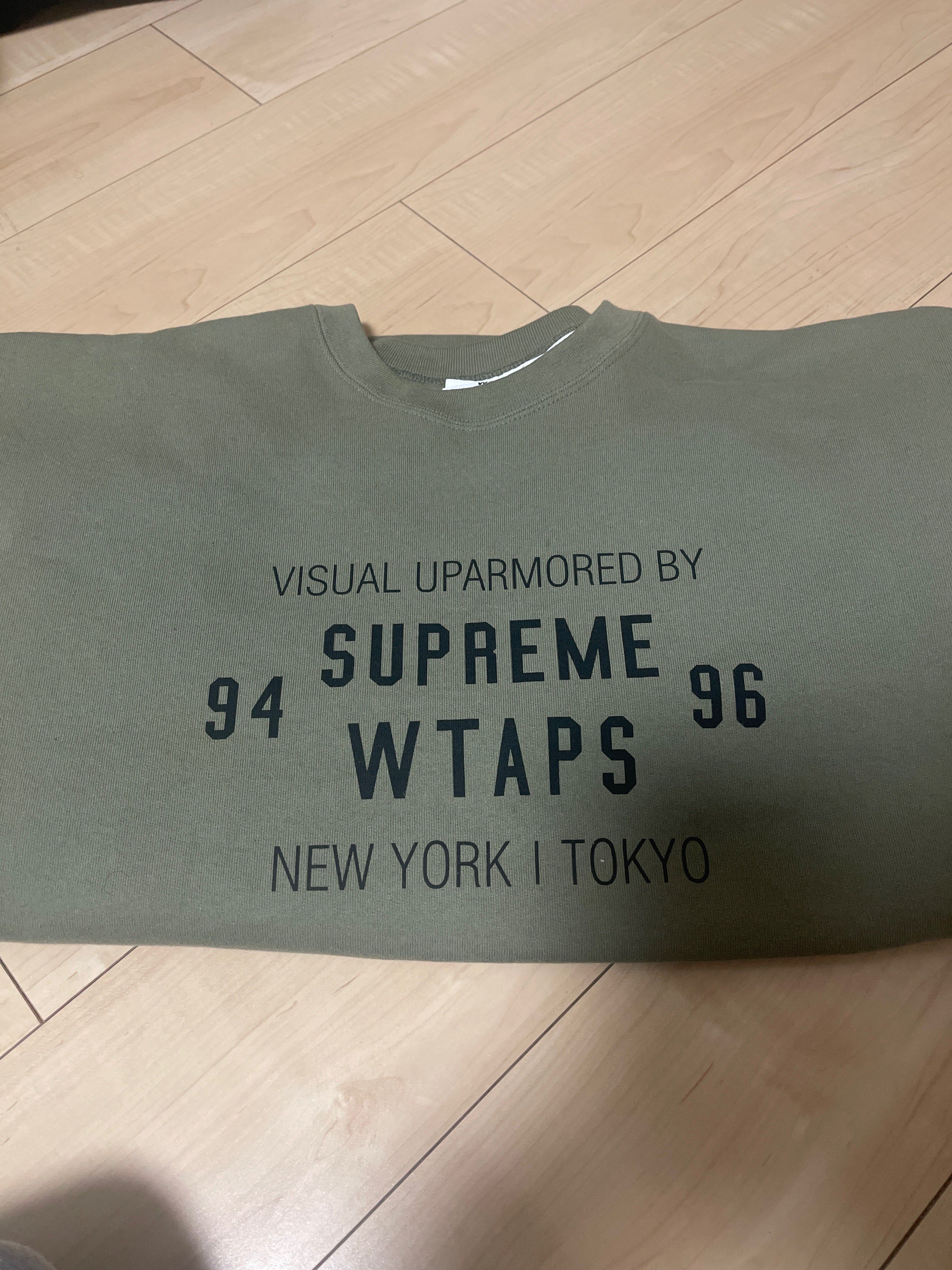 Supreme / WTAPS Crewneck "Light Olive"