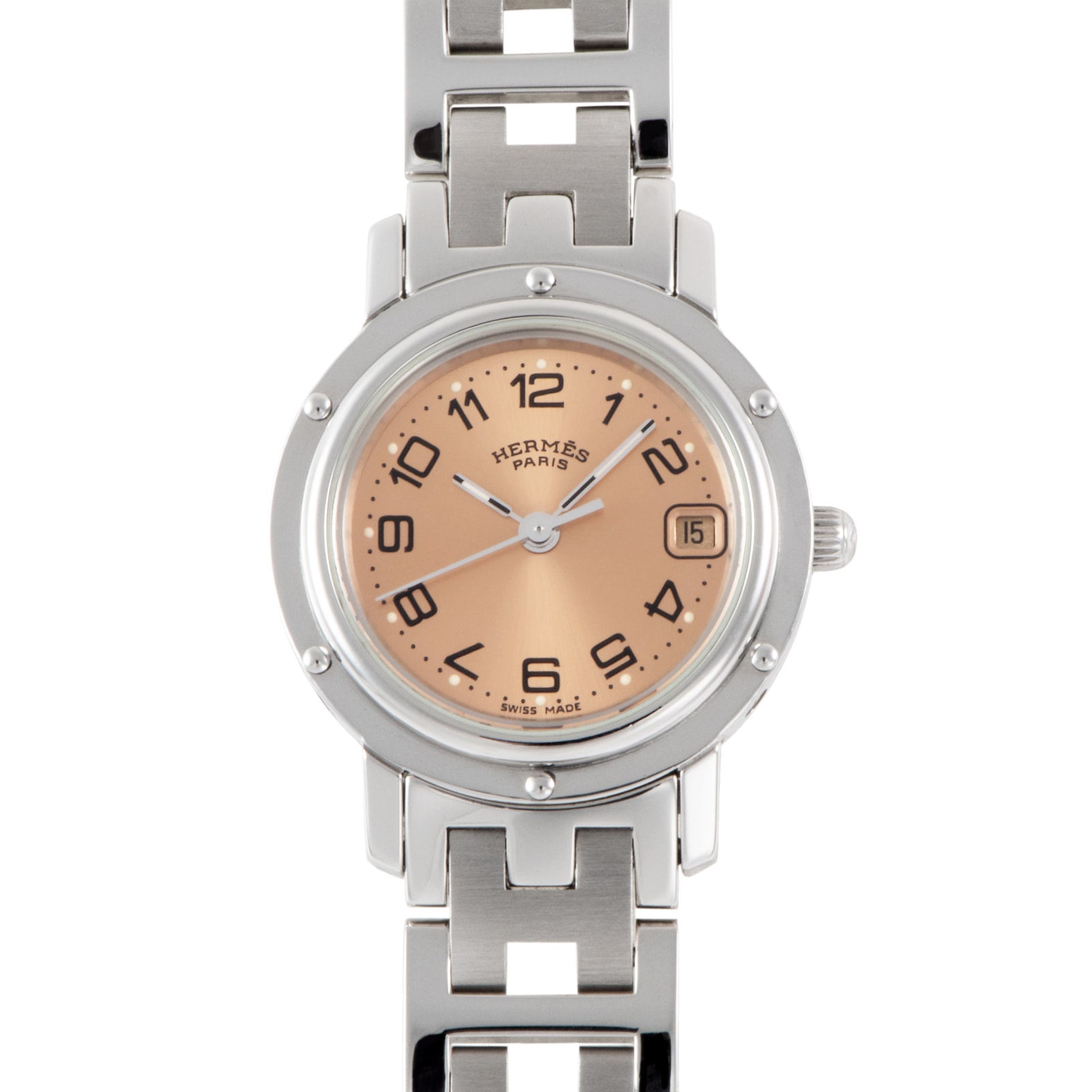 HERMES エルメス クリッパー CL4.210 ステンレススチール【中古】