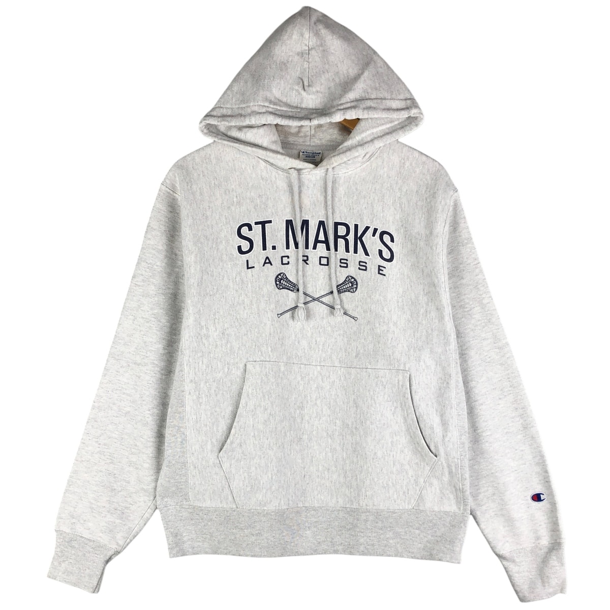 古着 チャンピオン Champion REVERSE WEAVE リバースウィーブ 3連プリント カレッジ スウェットプルオーバーパーカー メンズM相当/eaa596734