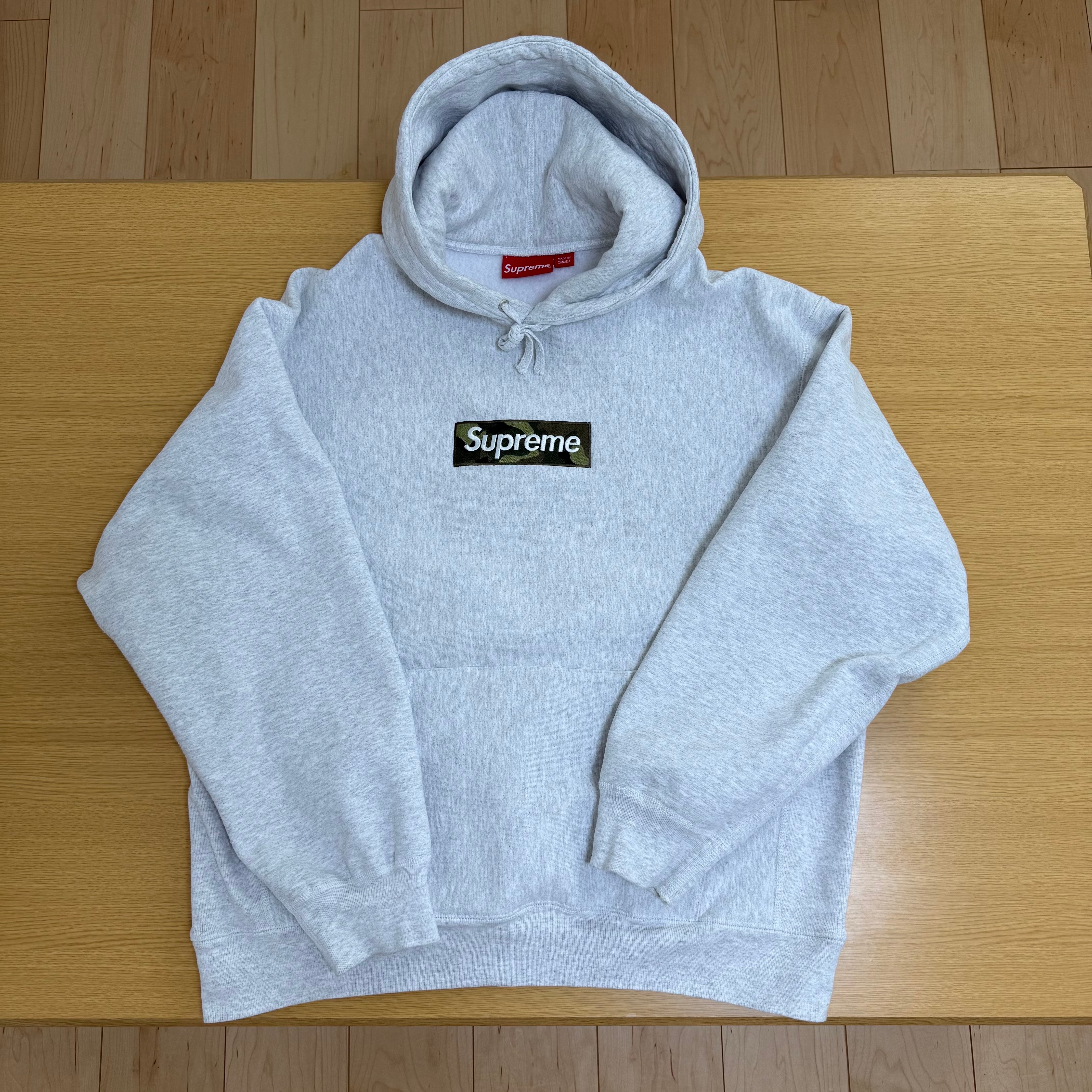 Supreme Box Logo Hooded Sweatshirt "Ash Grey" (23FW)