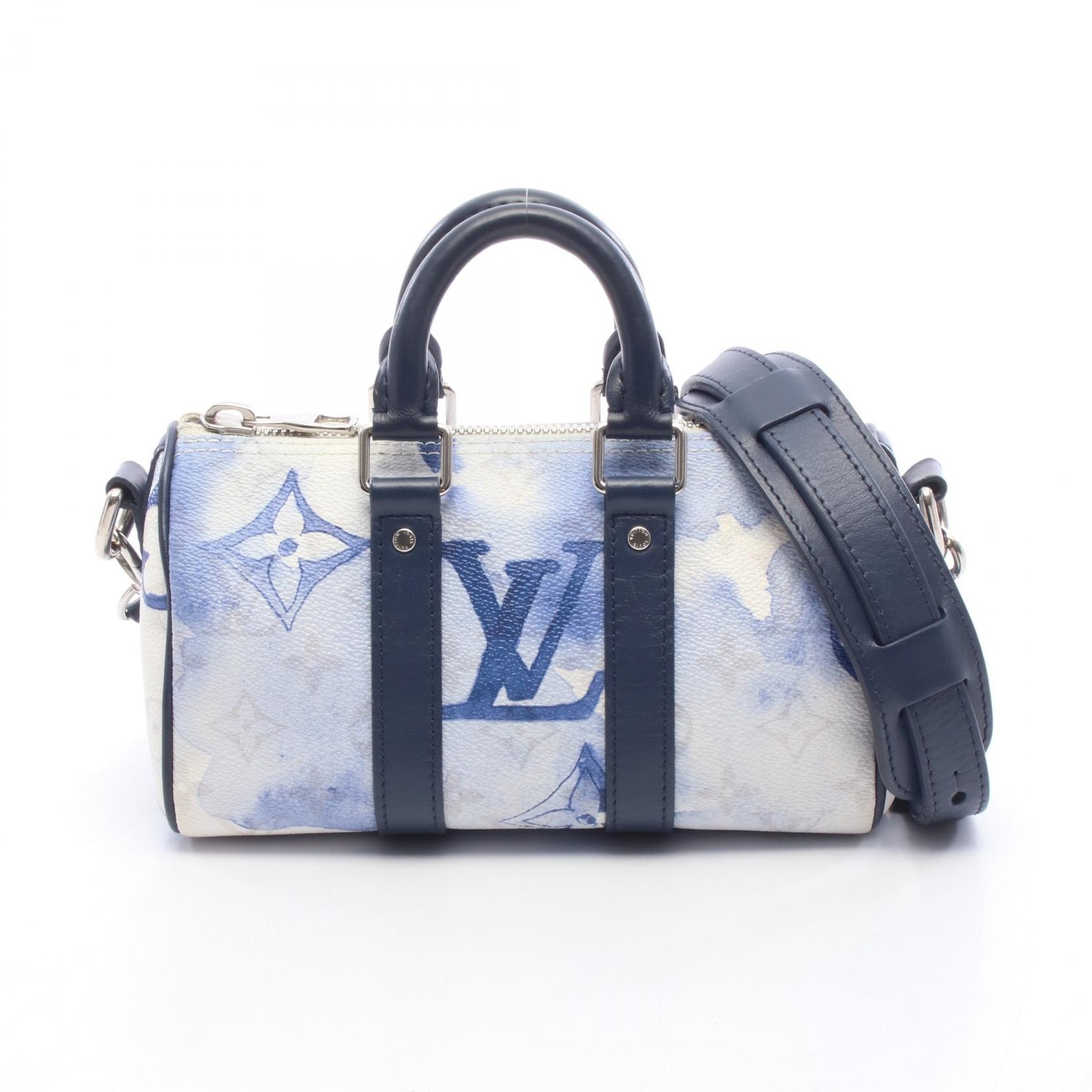 ルイ・ヴィトン LOUIS VUITTON キーポル XS 2WAY ハンドバッグ バッグ PVCコーティングキャンバス レザー モノグラム・ウォーターカラー レディース ホワイト系 / ネイビー系 / マルチカラー M45761 【中古】