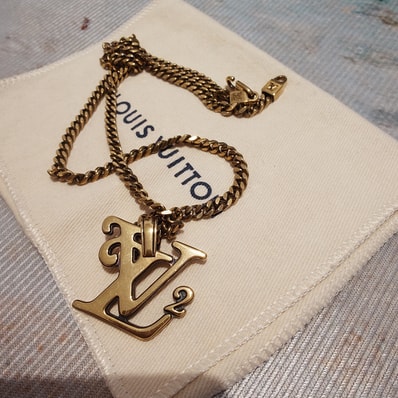 Louis Vuitton × NIGO Squared LV Necklace "Gold"