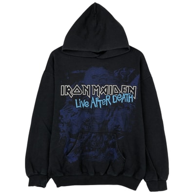 古着 フルーツオブザルーム FRUIT OF THE LOOM IRON MAIDEN アイアンメイデン バンド スウェットプルオーバーパーカー メンズL相当/eaa652343