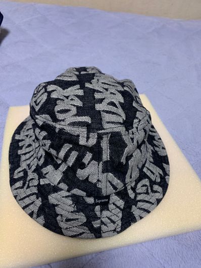 Supreme Fat Tip Jacquard Denim Crusher "Black"