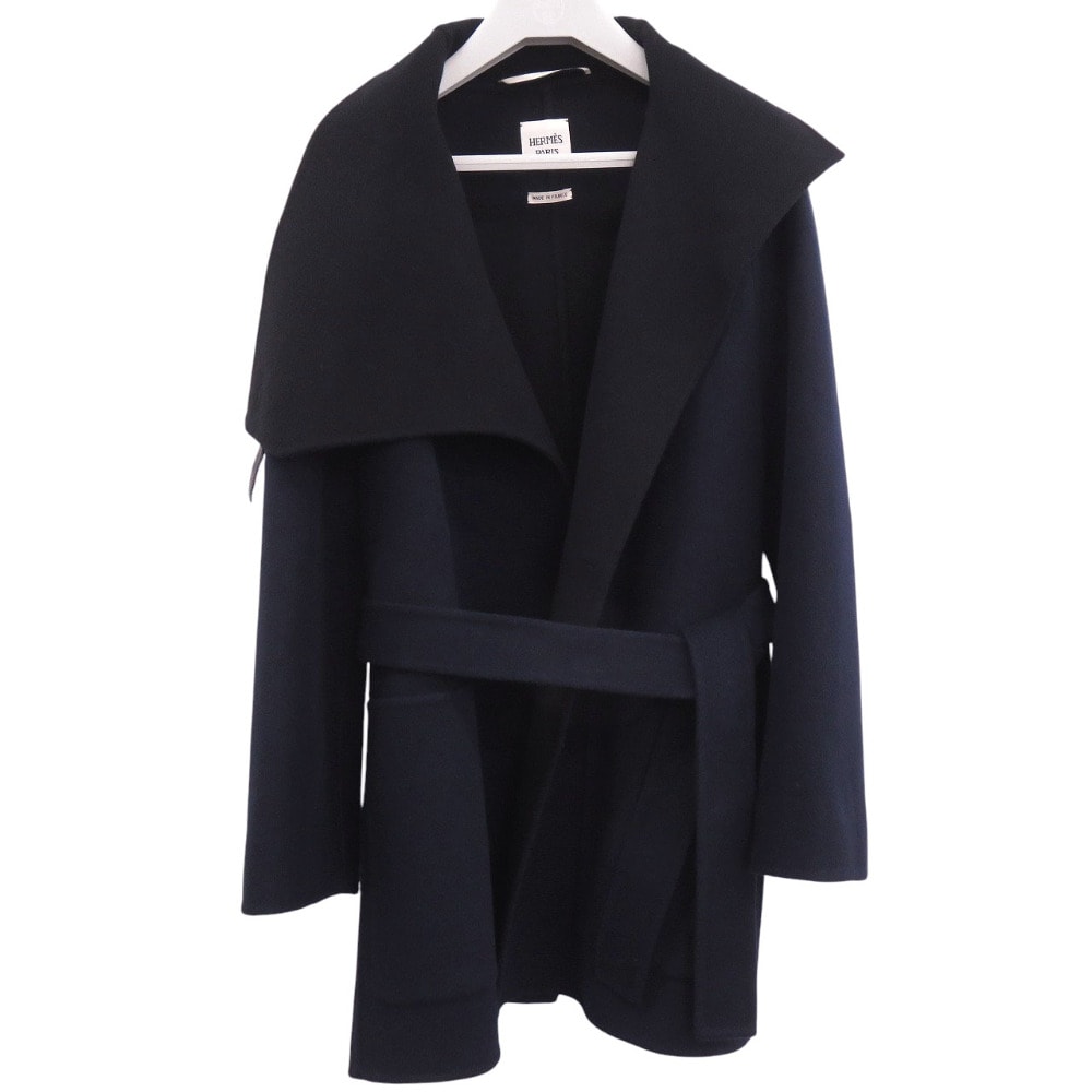 エルメス  ブランケットコート  4E0104DB  カシミヤ