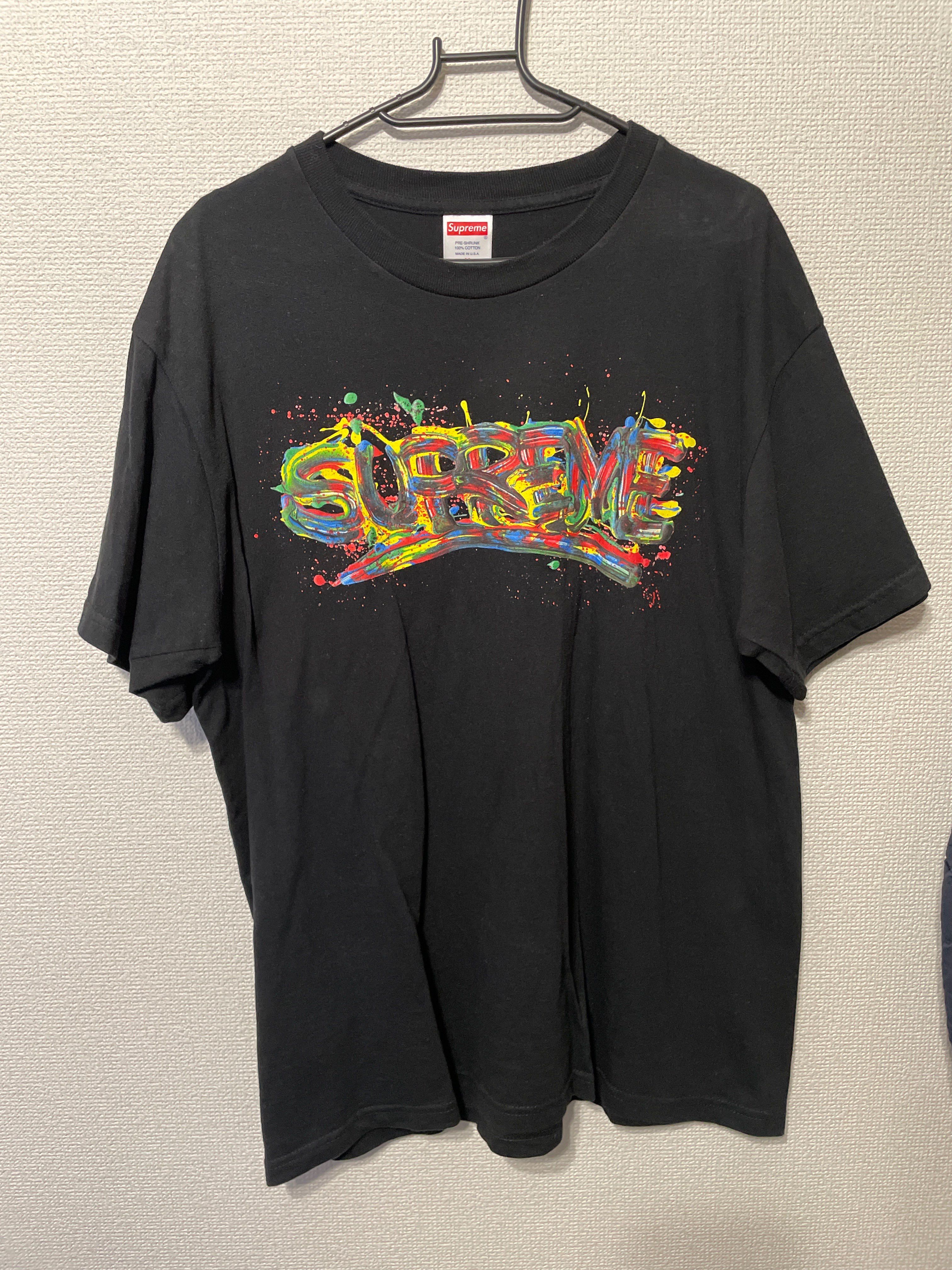 Supreme Paint Logo Tee "Black"