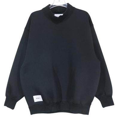 WTAPS Mock Neck / Sweater / Poly. FortleSS "Black"
