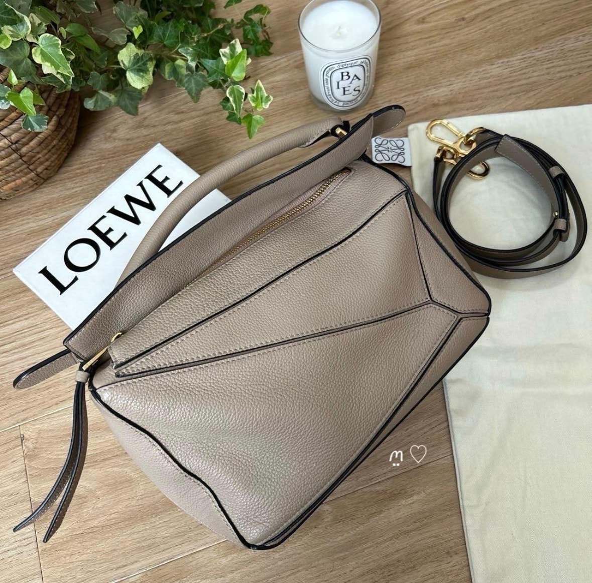 LOEWEロエベ　パズルバッグスモール　サンド　ハンドショルダー斜めがけ