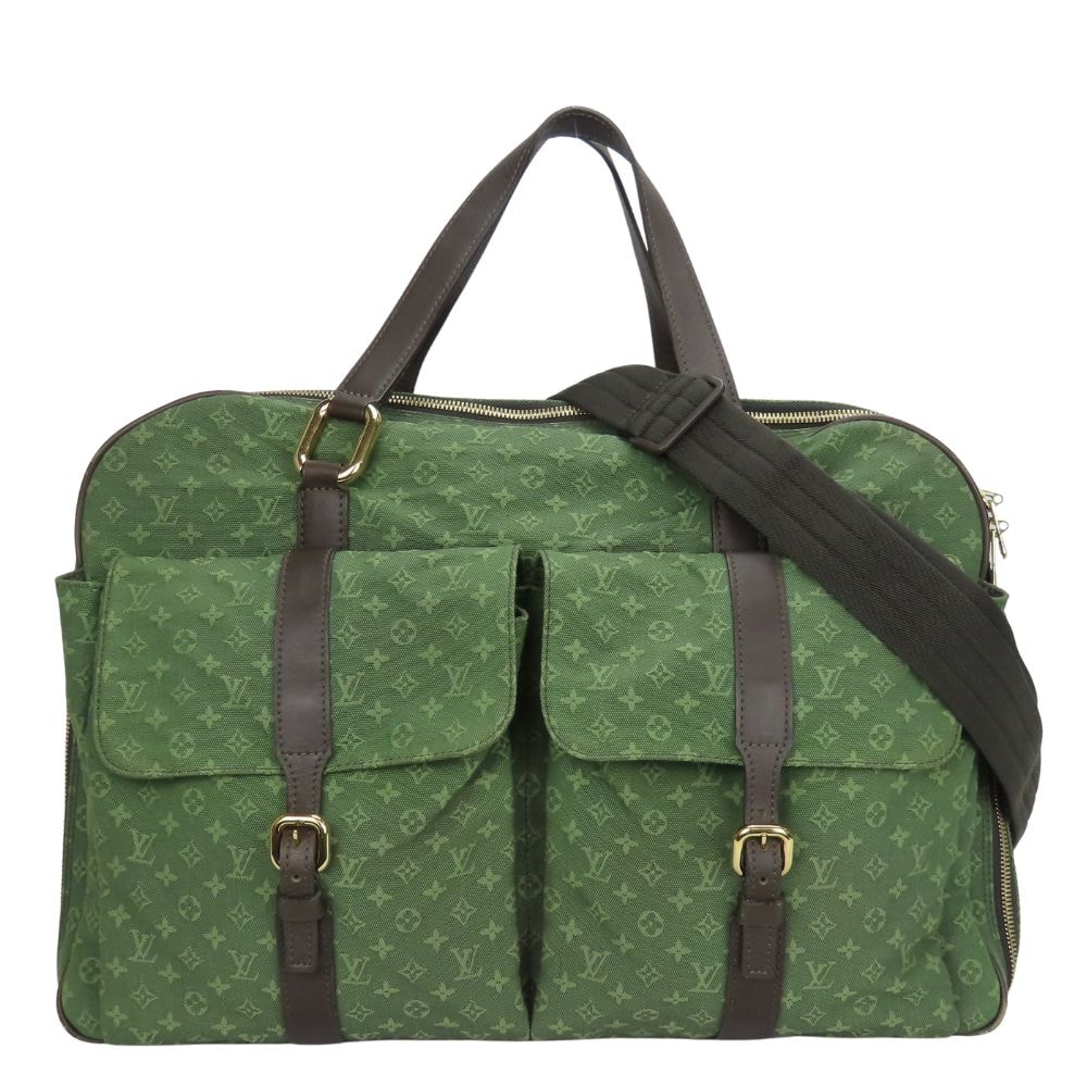 【中古】 ルイ・ヴィトン ボストンバッグ クロディーヌ M42332 モノグラムミニ レザー TSTカーキ ゴールド金具 2WAY 斜め掛け トラベルバッグ カジュアル レディース 女性 LOUIS VUITTON