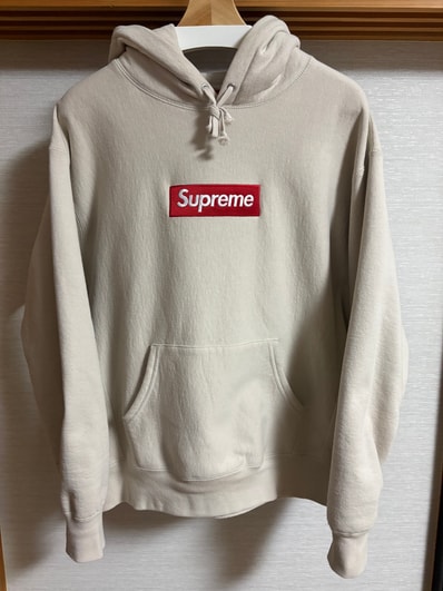 Supreme Box Logo Hooded Sweatshirt "Stone" (24FW)