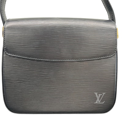 LOUIS VUITTON 展示品級 ルイヴィトン ビュシ ショルダーバッグ M52202 エピ ノワール レザー ブラック SP1020 ワンショルダーバッグ セミショルダー ポシェット 極美品 ヴィトン LV SAランク 中古 鑑定済 ヴィトンバッグ