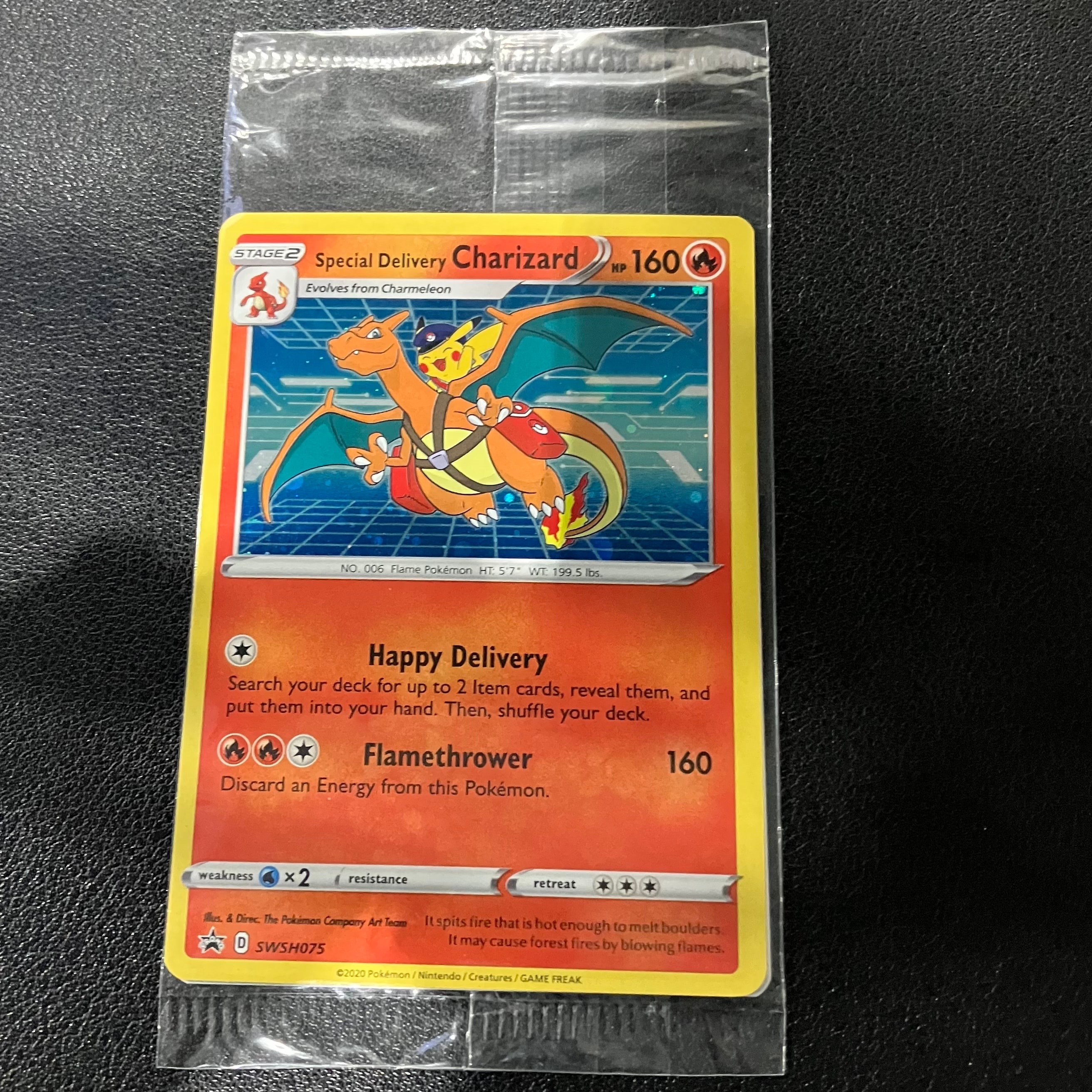 スペシャルデリバリーリザードン P [SWSH075]【英語版】(ソード&シールド「2022 ポケモンセンター イギリス スペシャルプロモ」)