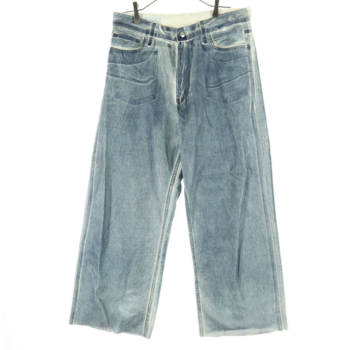 ZARA x Ludovic De Saint Sernin Wax Finish Flare Fit Denim Pants