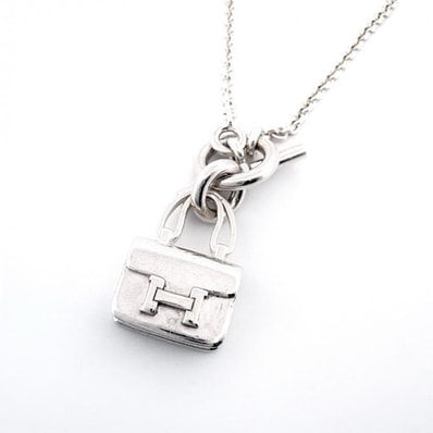 エルメス SV925 アミュレット コンスタンス ネックレス シルバー HERMES 正規品【鑑定済み】