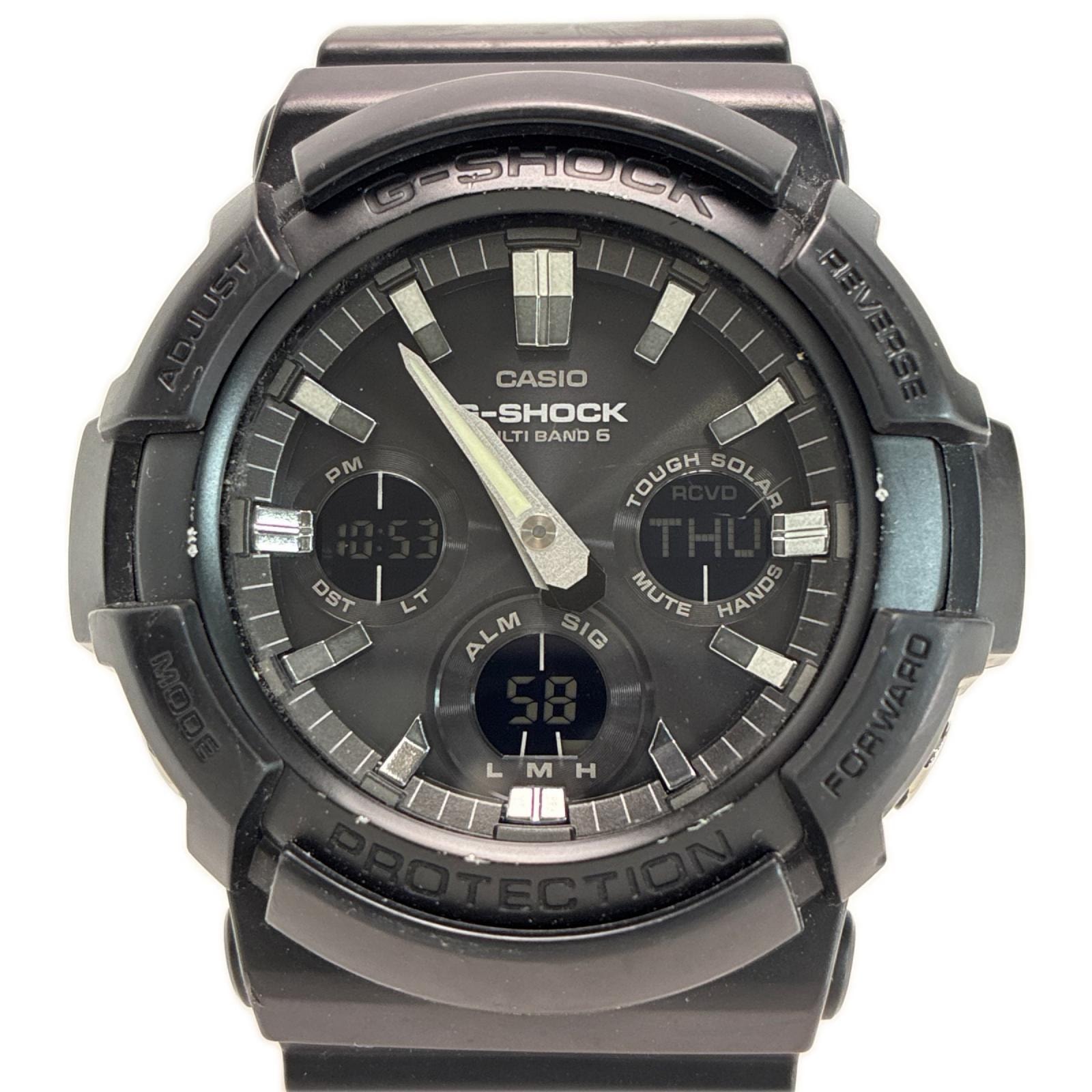 CASIO カシオ G-SHOCK GAW-100B-1AJF ブラック 電波ソーラー メンズ